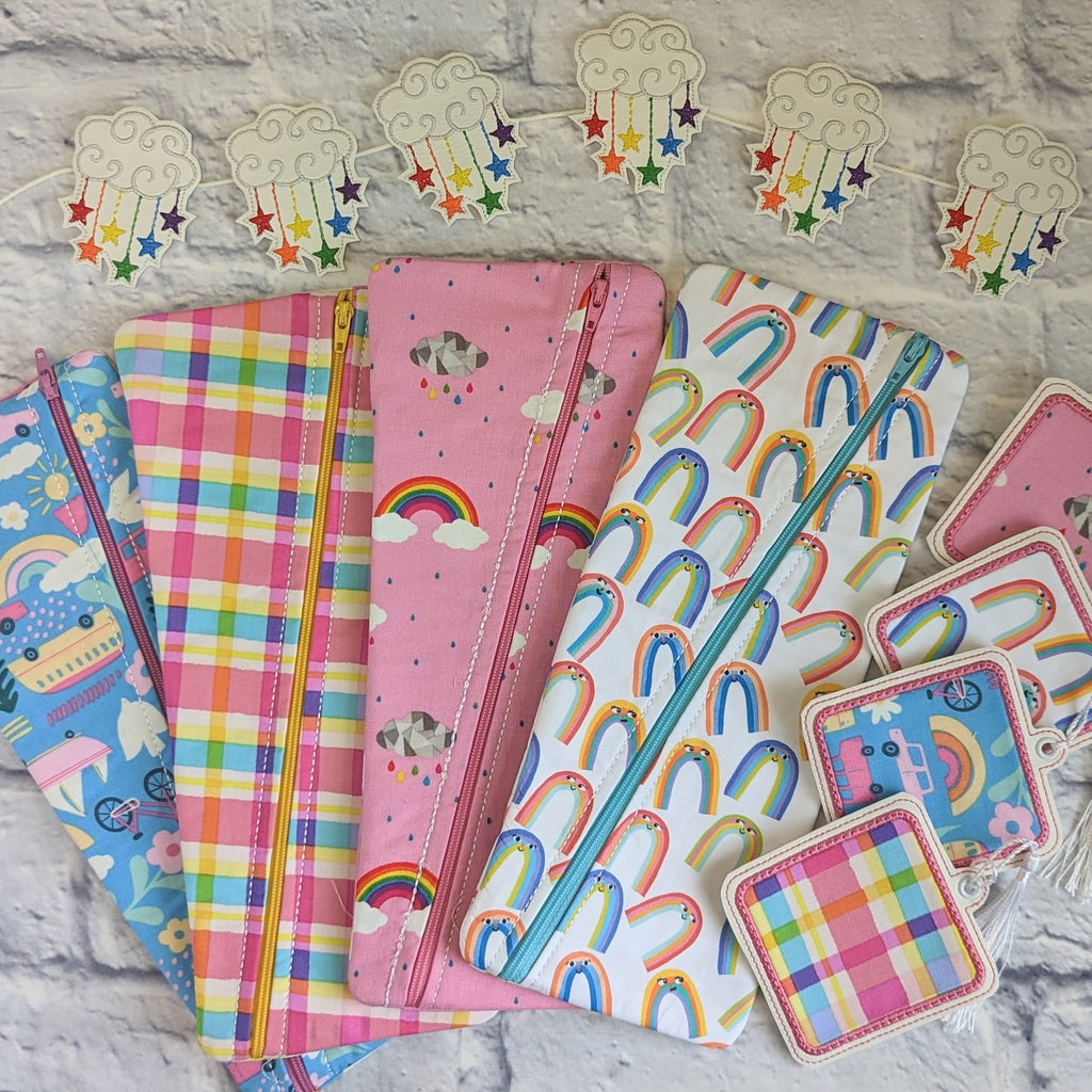 Rainbow Collection Zipper Bags