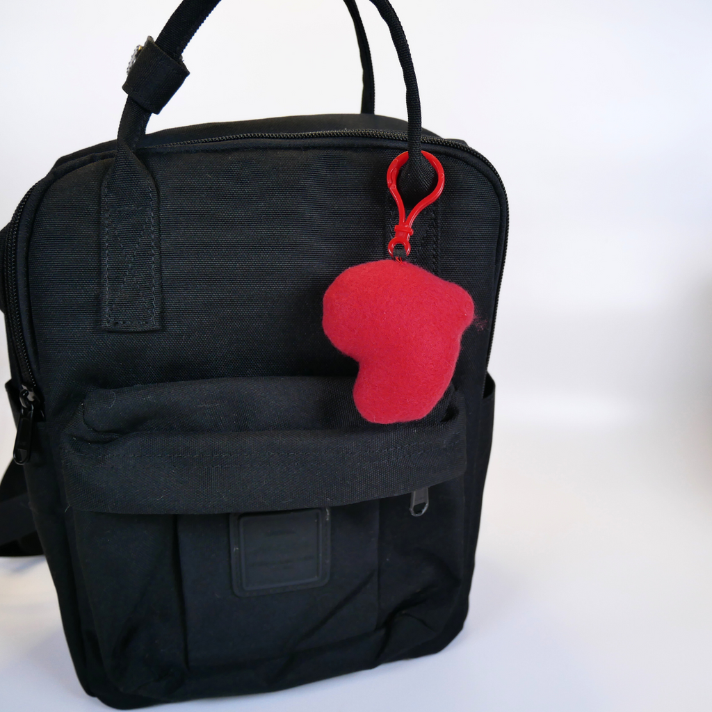 Heart Bag Buddy Plush Keychain