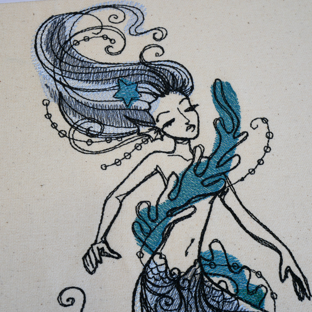 Blue Mermaid Art