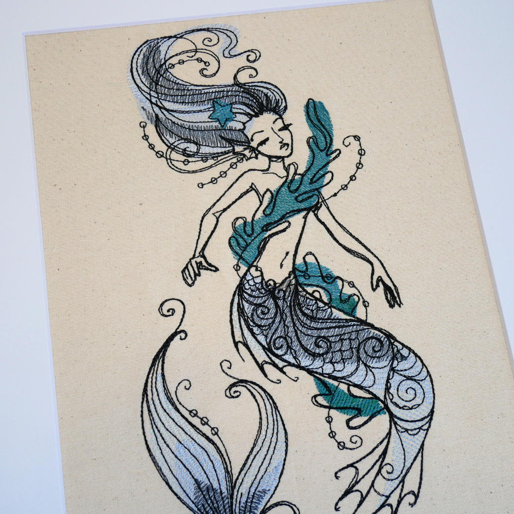 Blue Mermaid Art