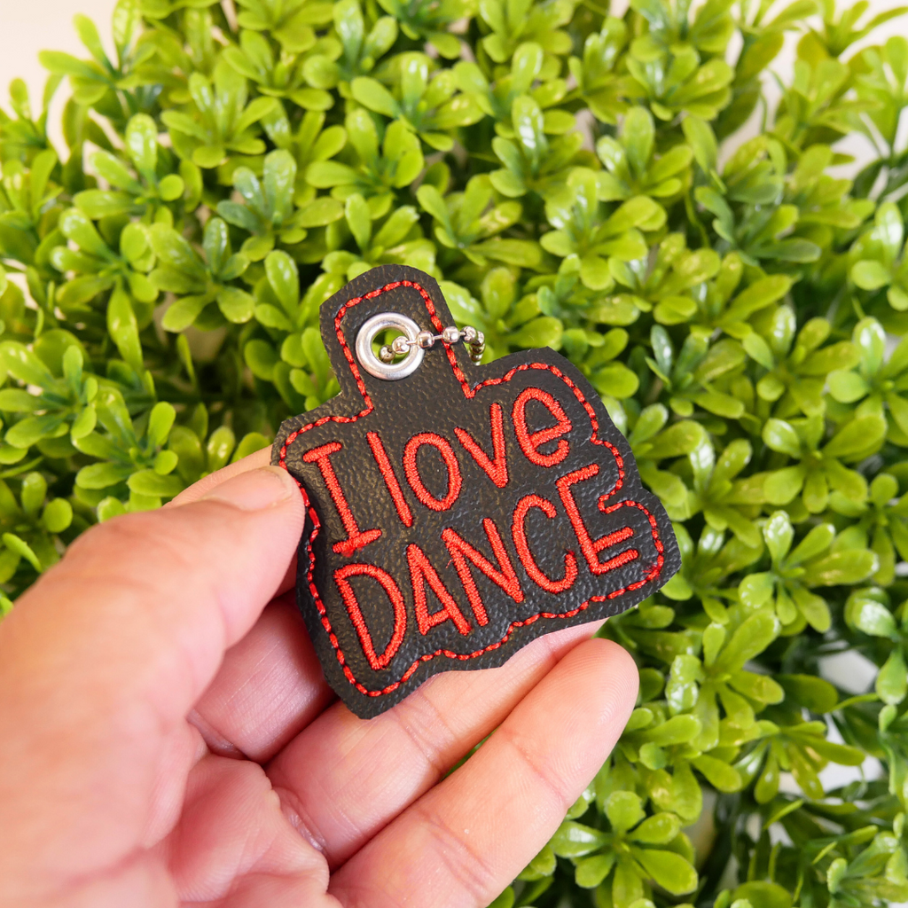 I Love Dance Bag Charm