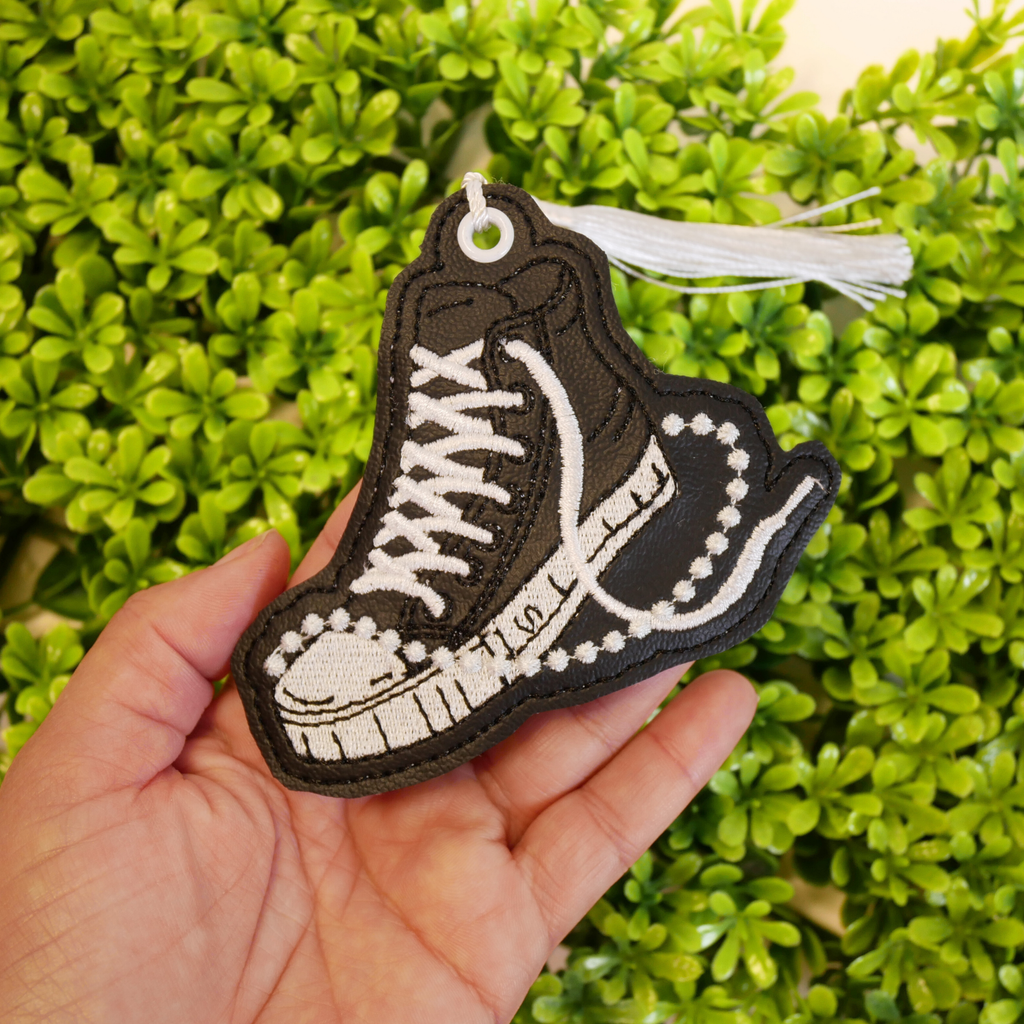 Chucks and Pearls Bookmark