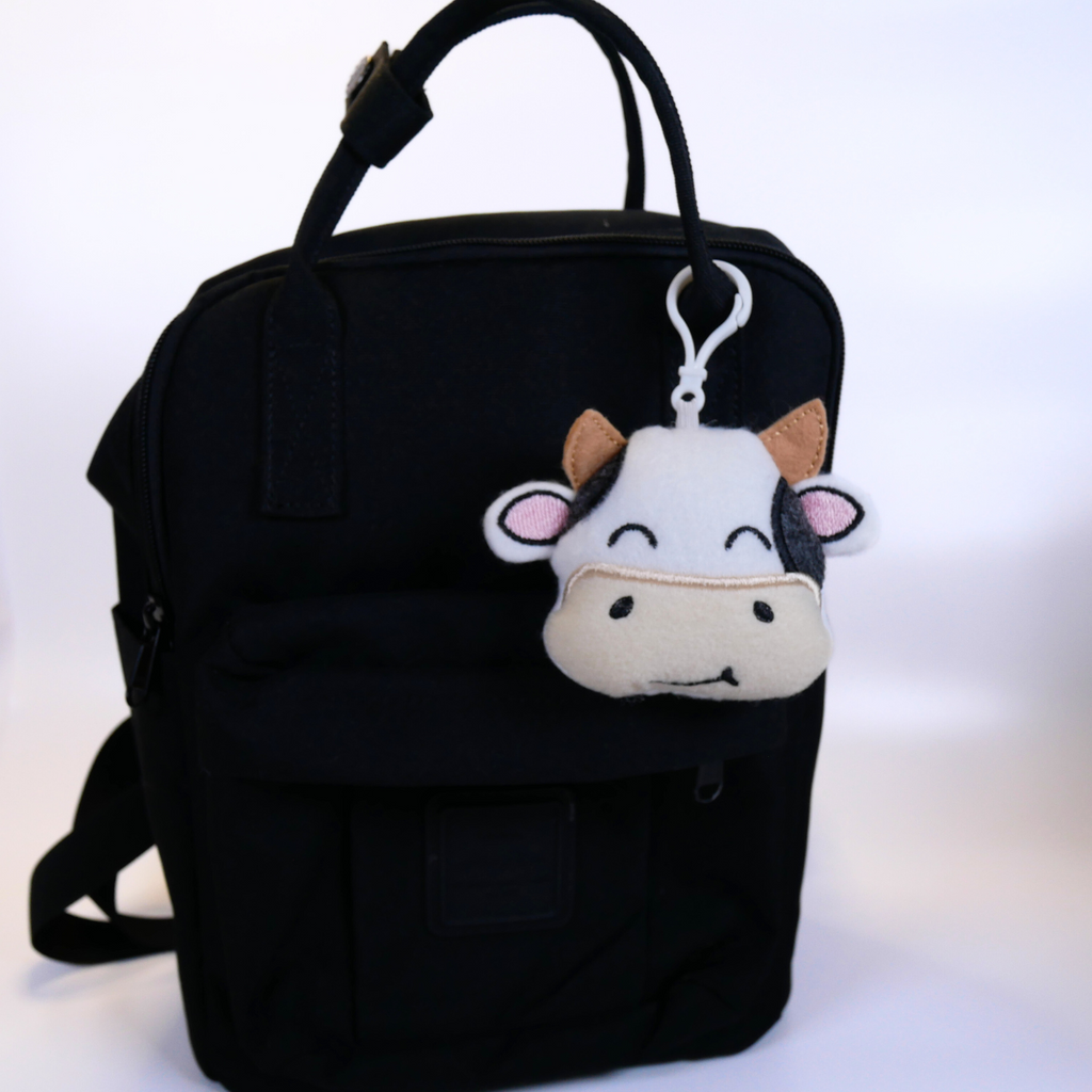 Cow Bag Buddy Plush Keychain