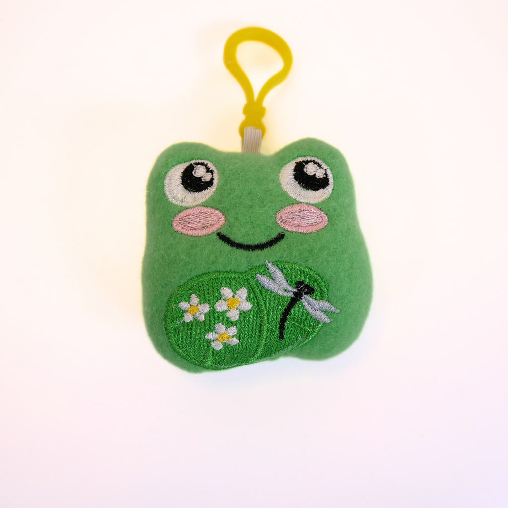 Frog Plush Bag Buddy Keychain