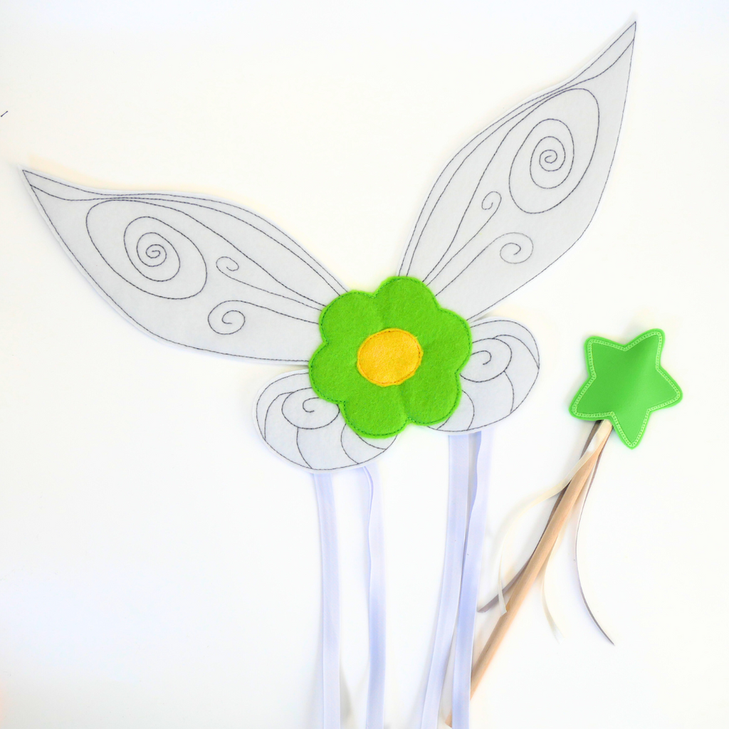 Green Fairy Dress Up Wings