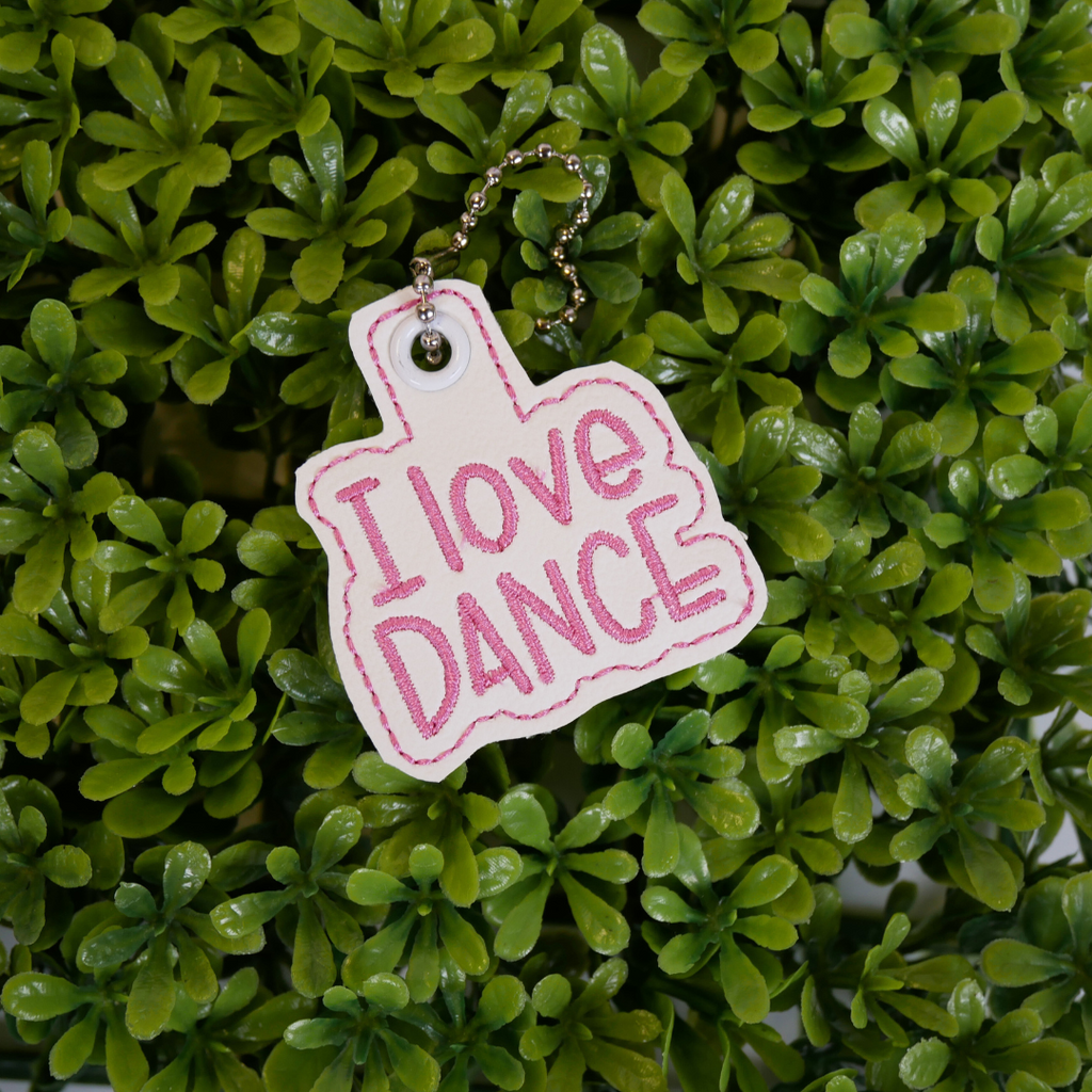 I Love Dance Bag Charm