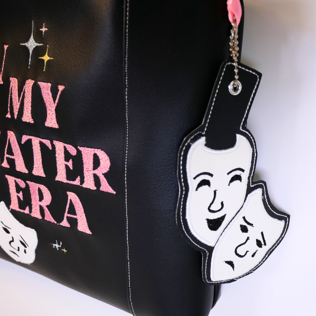 Theater Masks Bag Tag Media 1 of 7