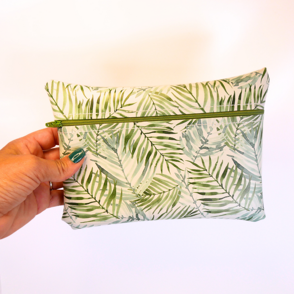 Floral Jelly Zipper Bag