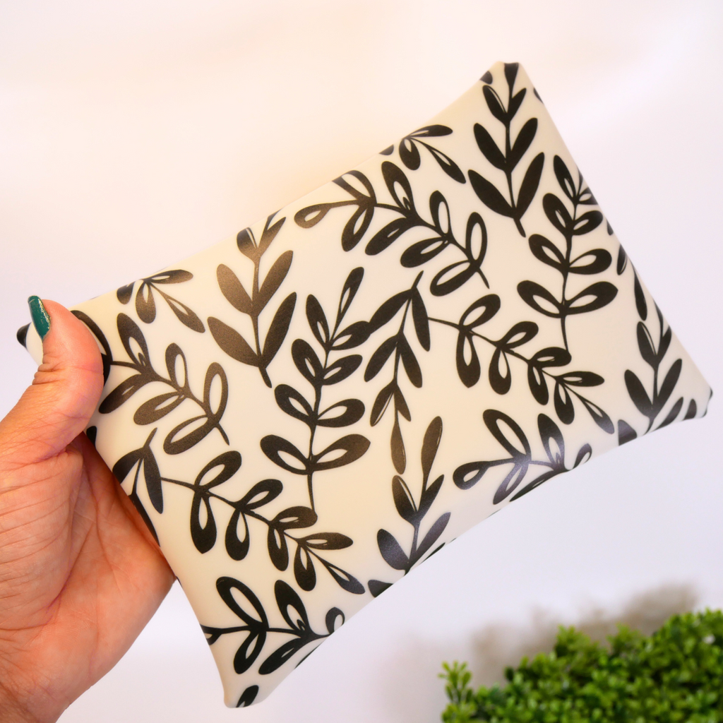 Floral Jelly Zipper Bag