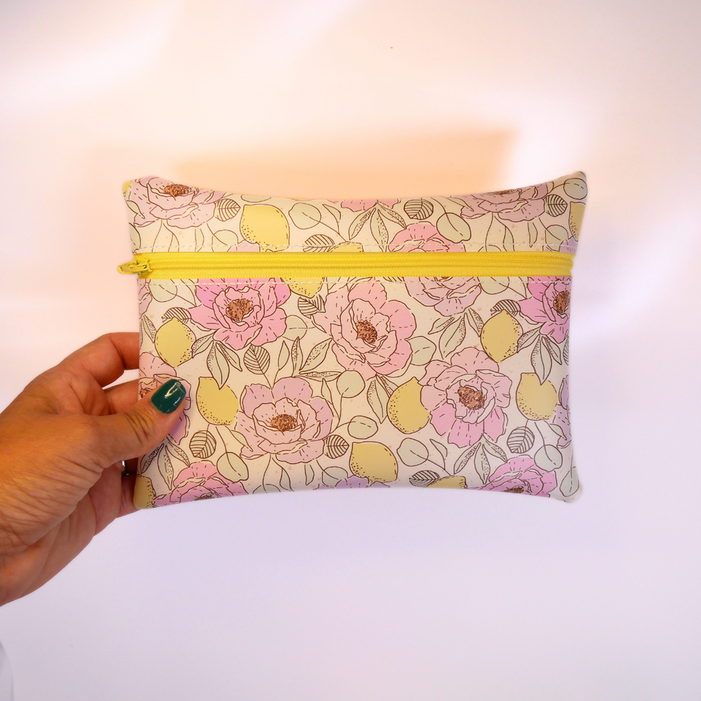 Floral Jelly Zipper Bag