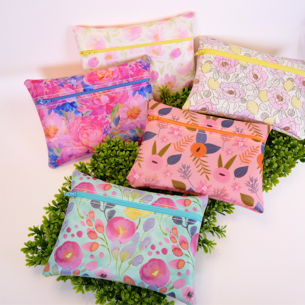 Floral Jelly Zipper Bag