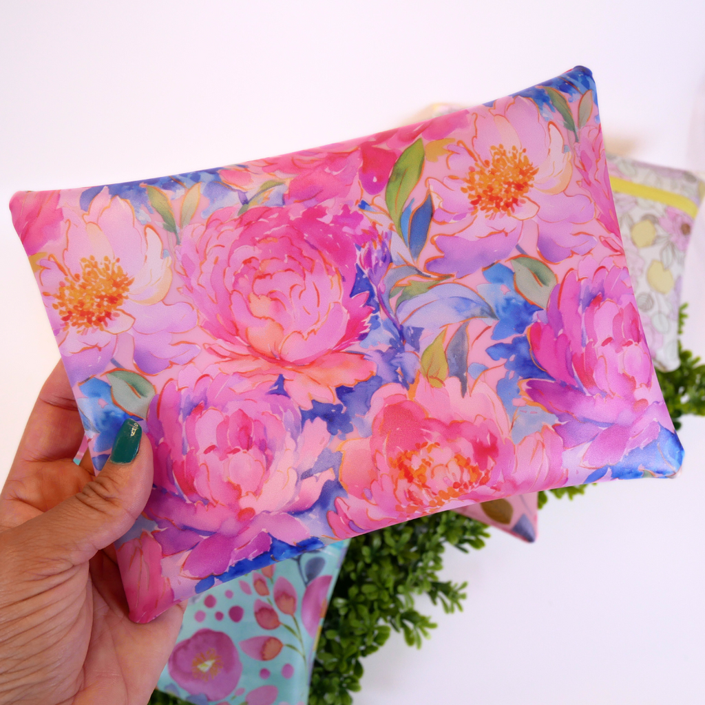 Floral Jelly Zipper Bag