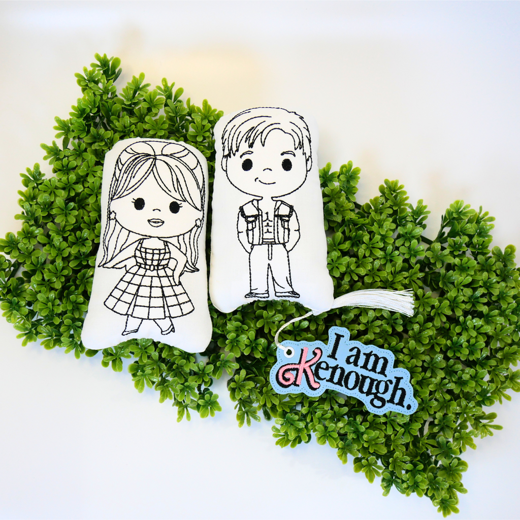 I am Kenough Bookmark and Doll and Her Friend Doodle Doll