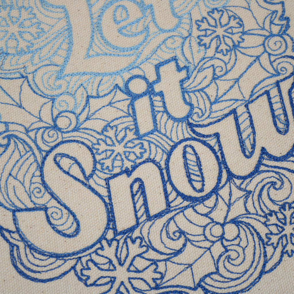 Let It Snow stitches of art