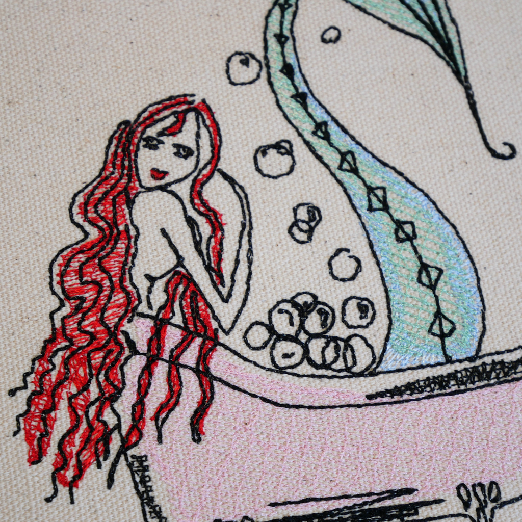 Mermaid in Tub Art