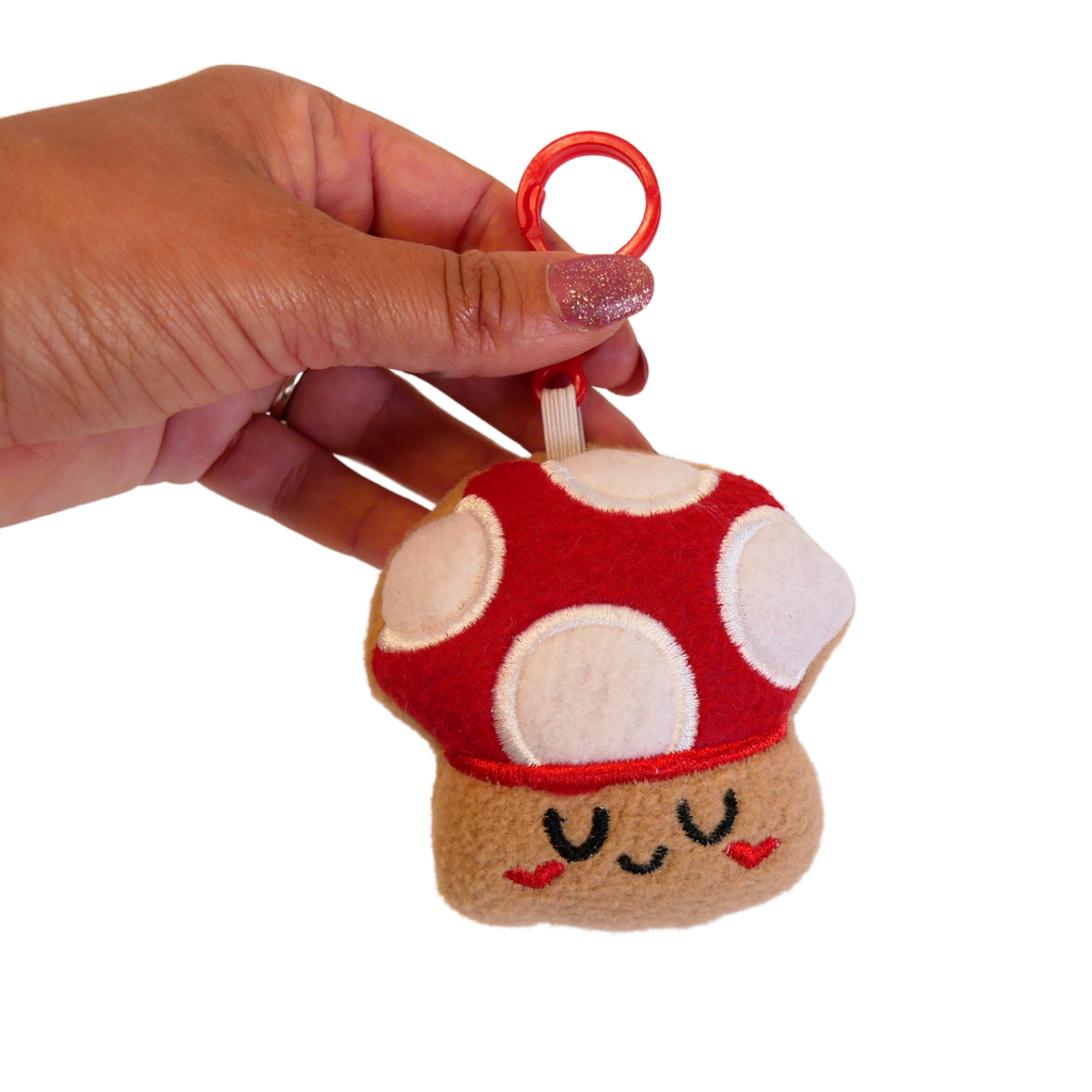 Mushroom Plush Bag Buddy Keychain