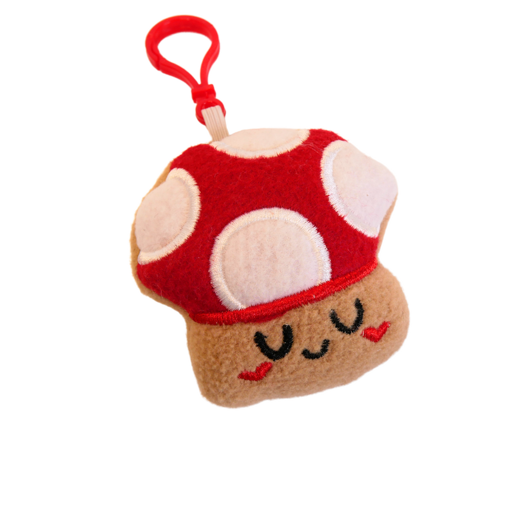 Mushroom Plush Bag Buddy Keychain