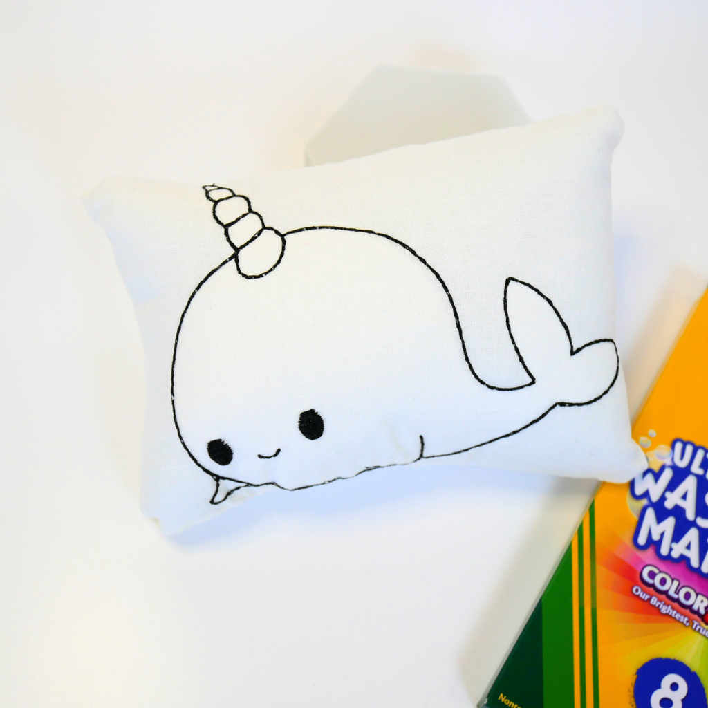 Narwhal Doodle Doll