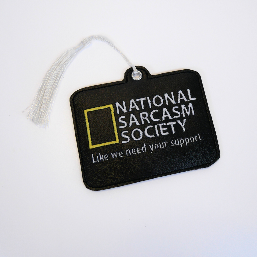 National Sarcasm Society Bookmark