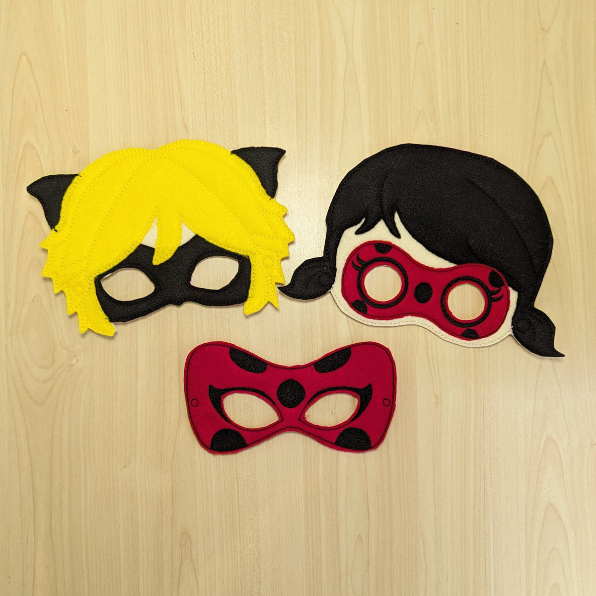 Ladybug Masct Miraculous Ladybug and Cat Noir Masks – Leluna Star