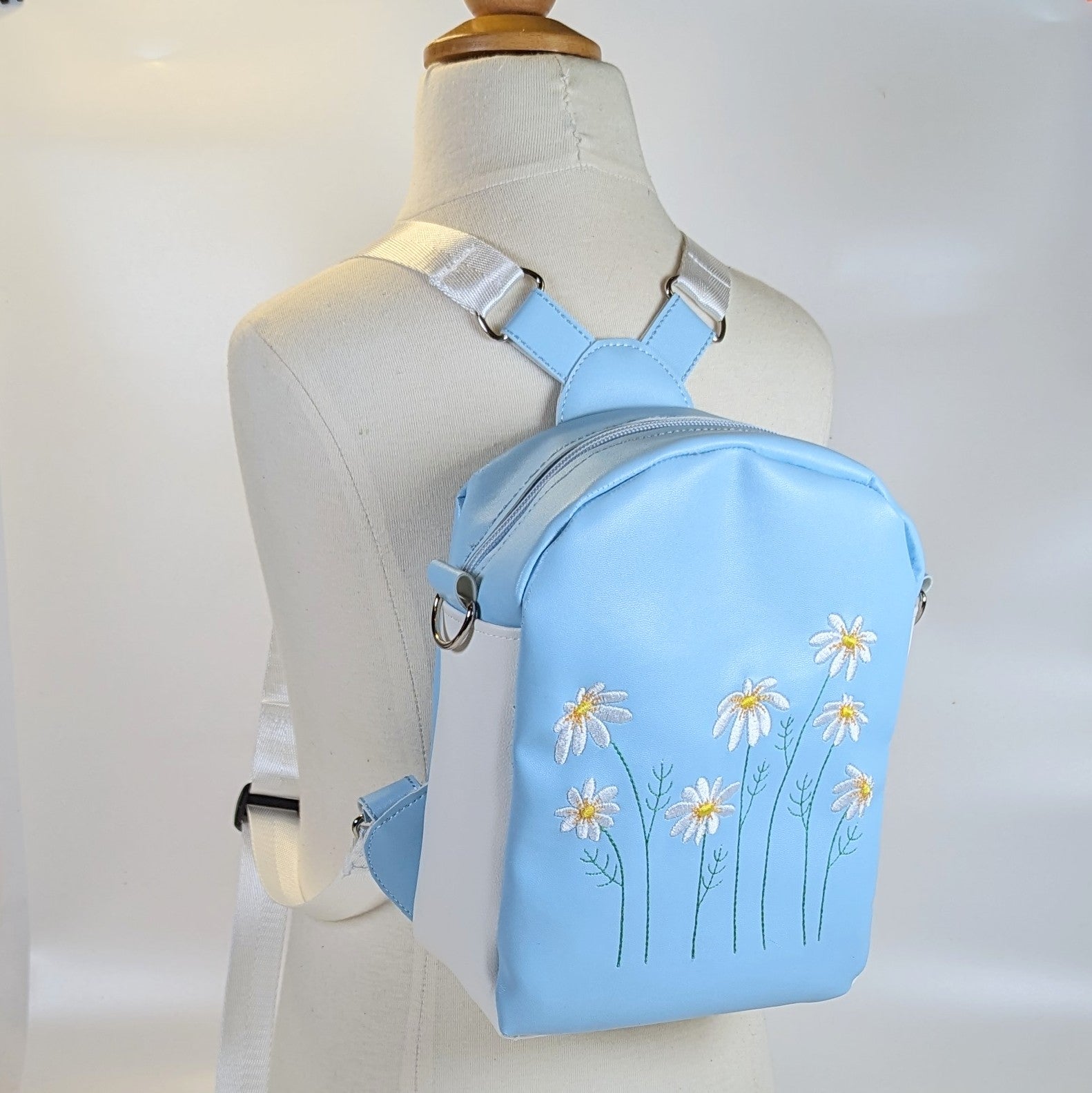 girls teal mini backpack Daisy Backpack – Leluna Star