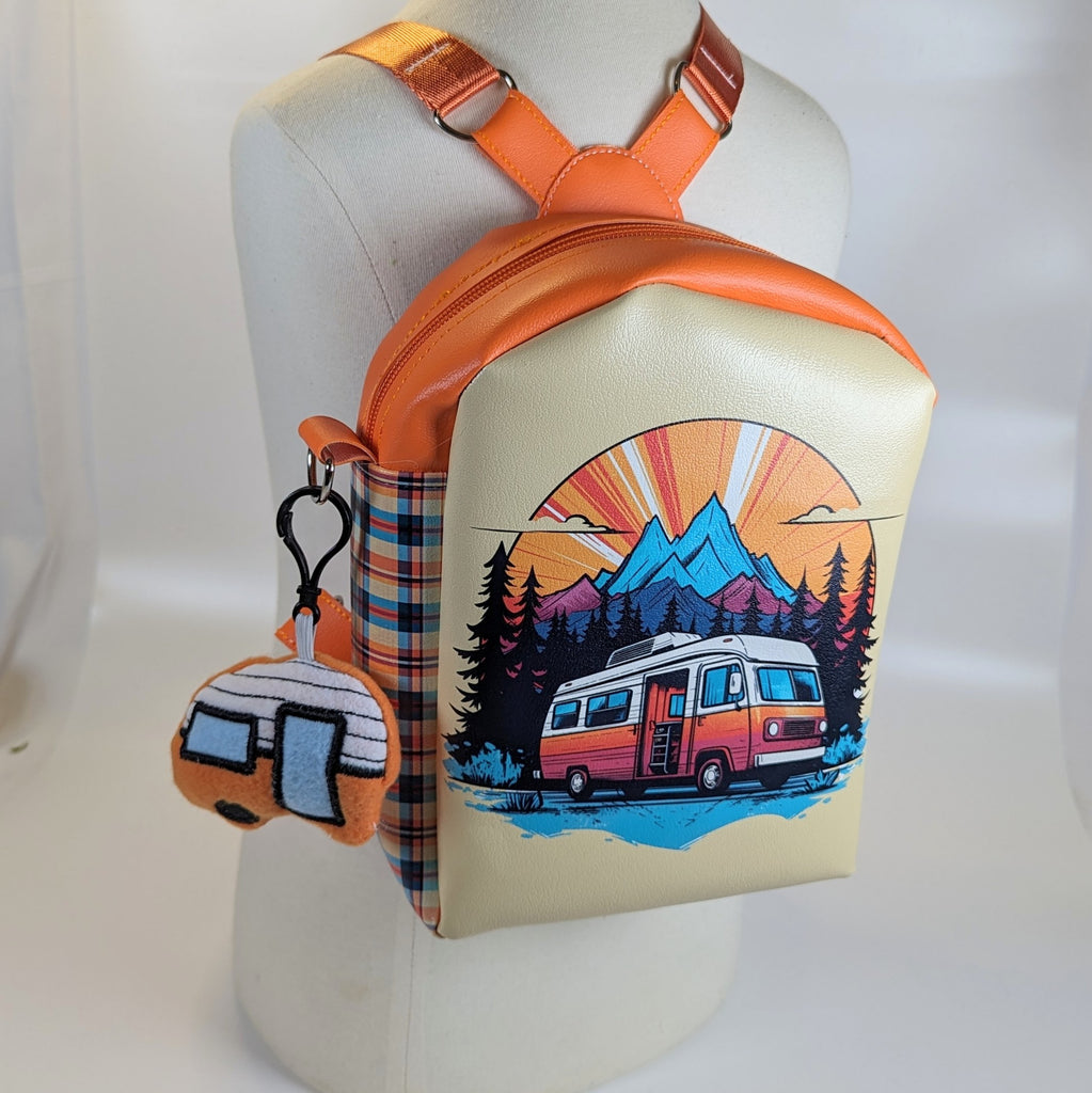 Retro Camper Plush Bag Buddy Keychain