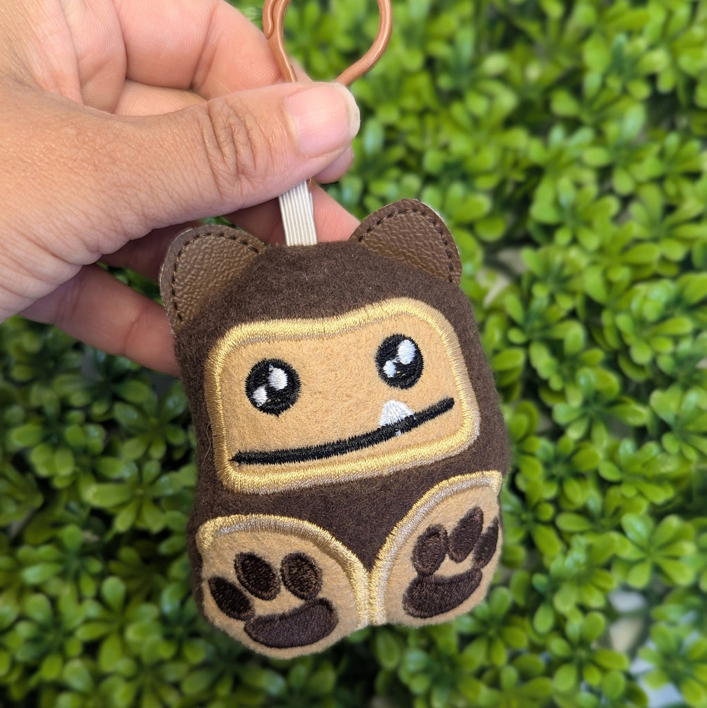 Big Foot Plush Keychain