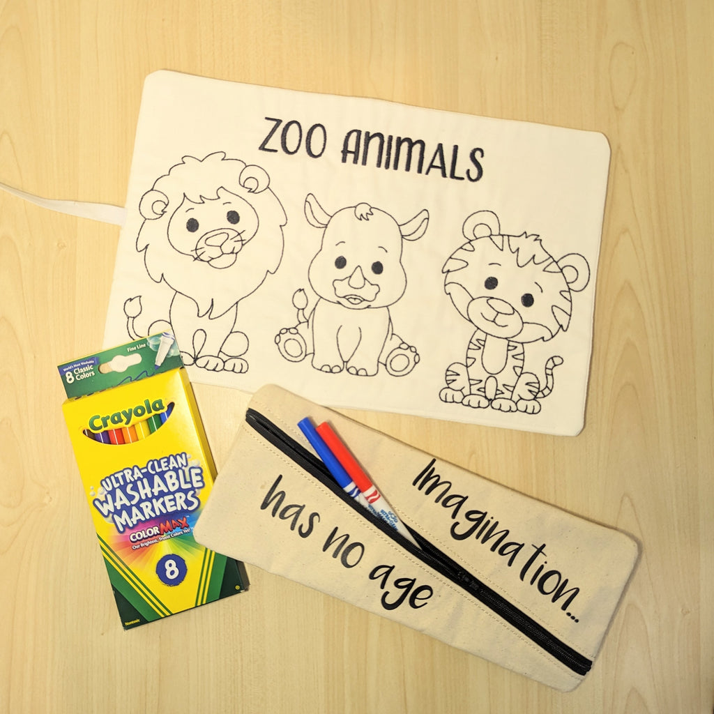 Activity Mat - Zoo Animals