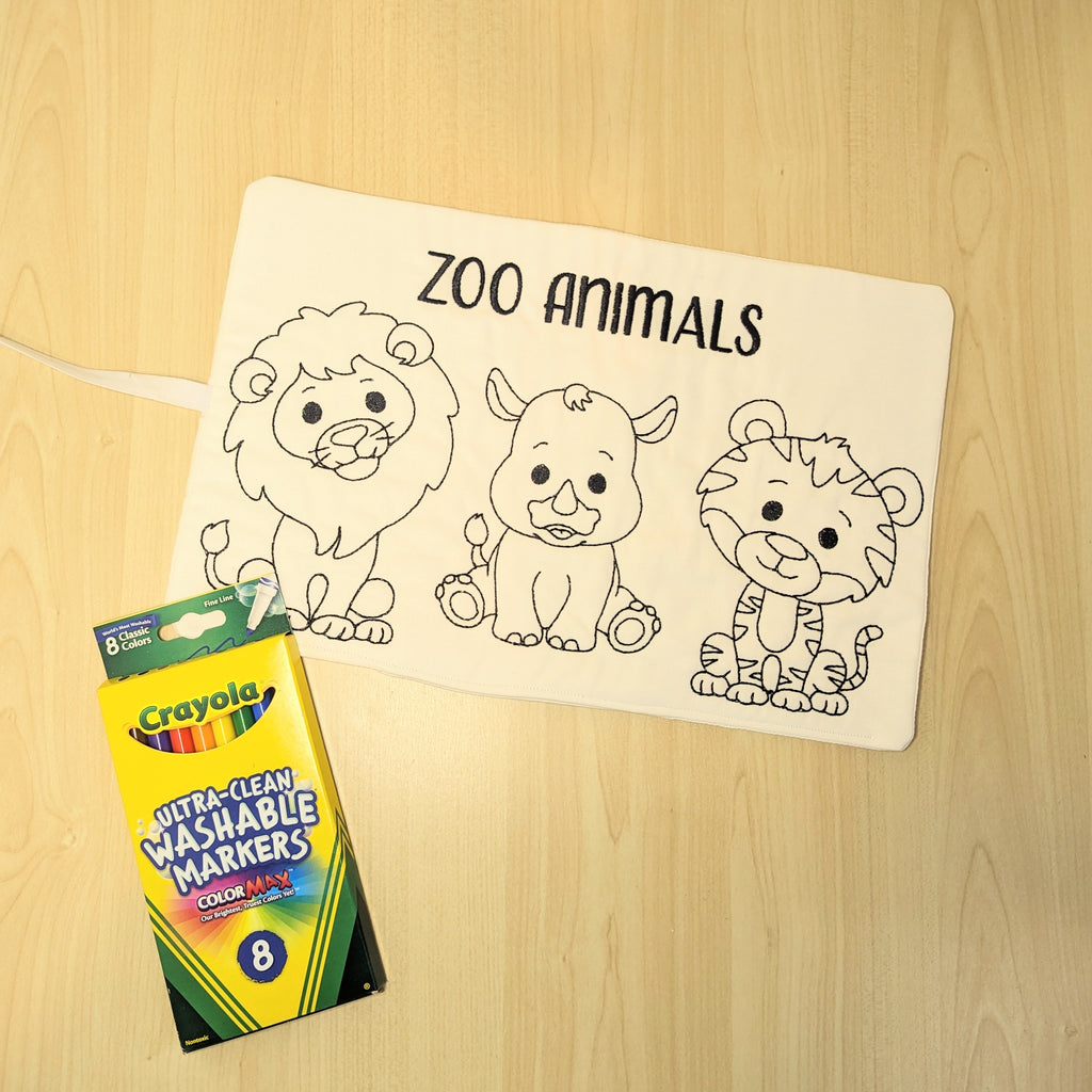 Activity Mat - Zoo Animals