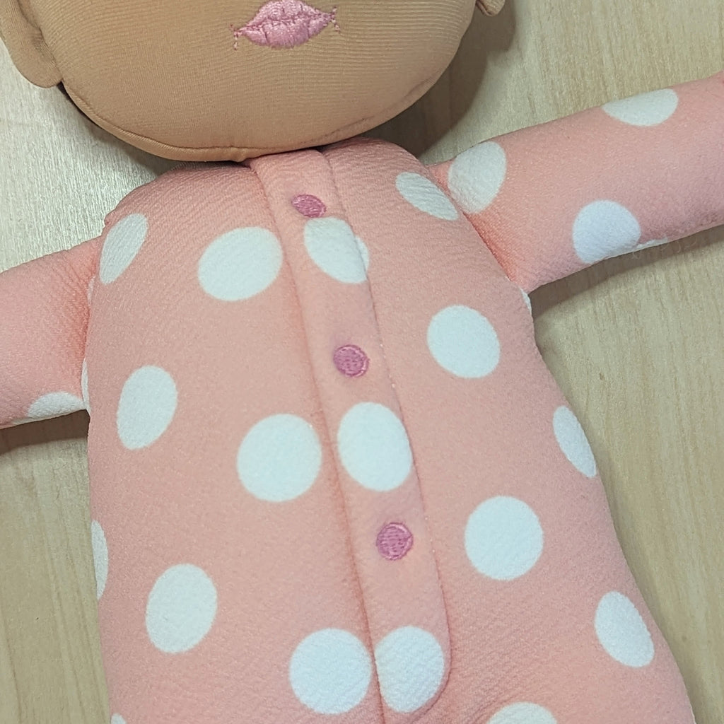 Cuddle Cuties: Pink Polka Dot Knit