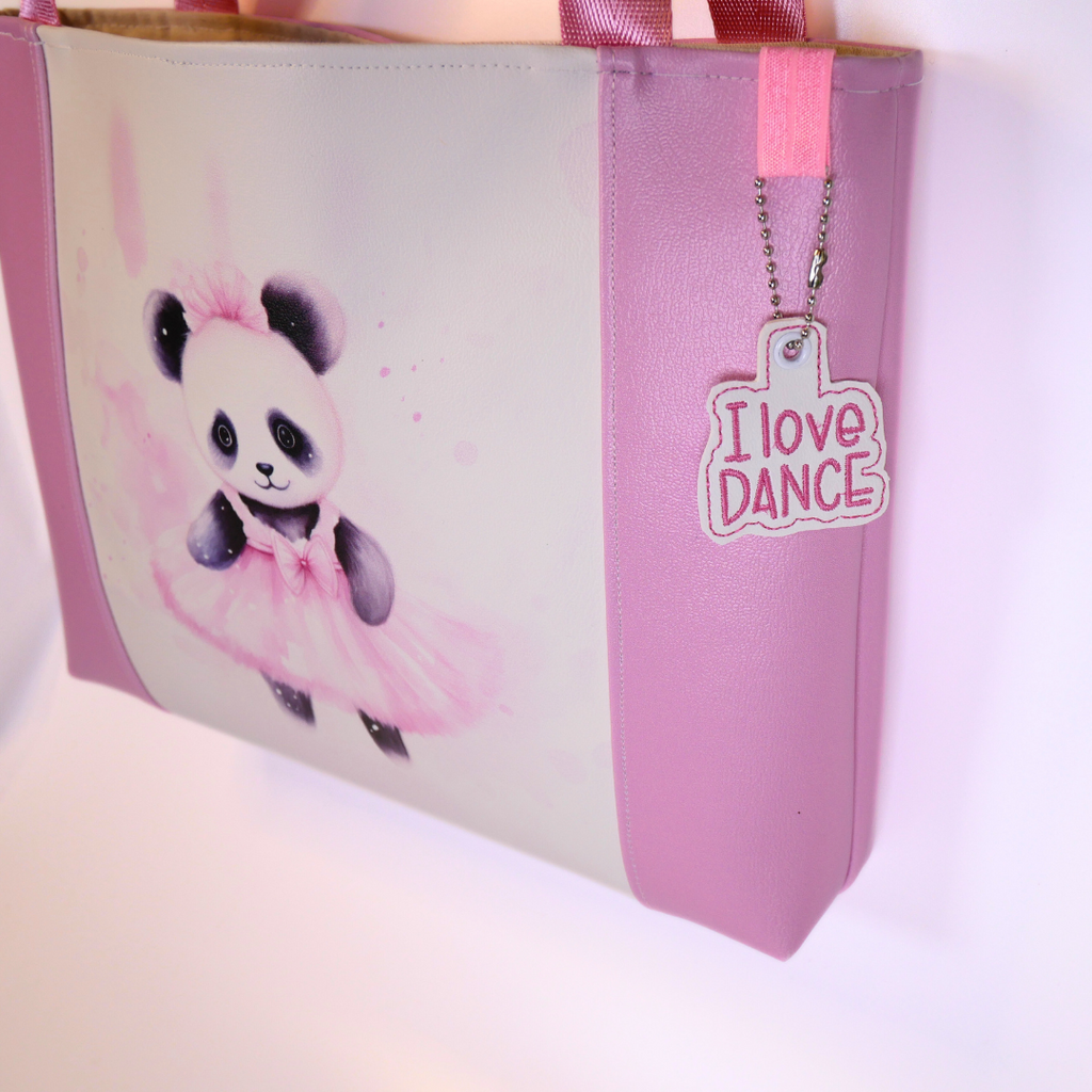 Panda Ballerina Tote Bag