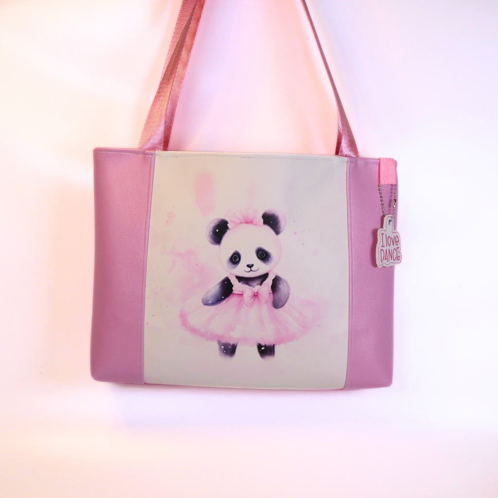 Panda Ballerina Tote Bag