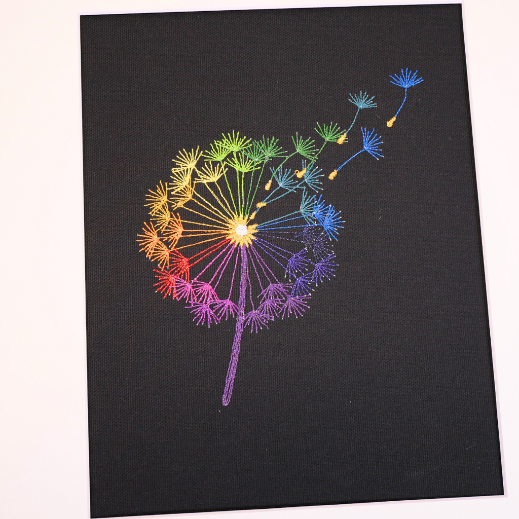 Rainbow Dandelion Art