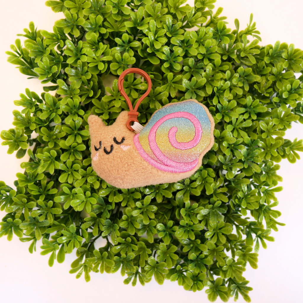 Snail Plush Bag Buddy Keychain