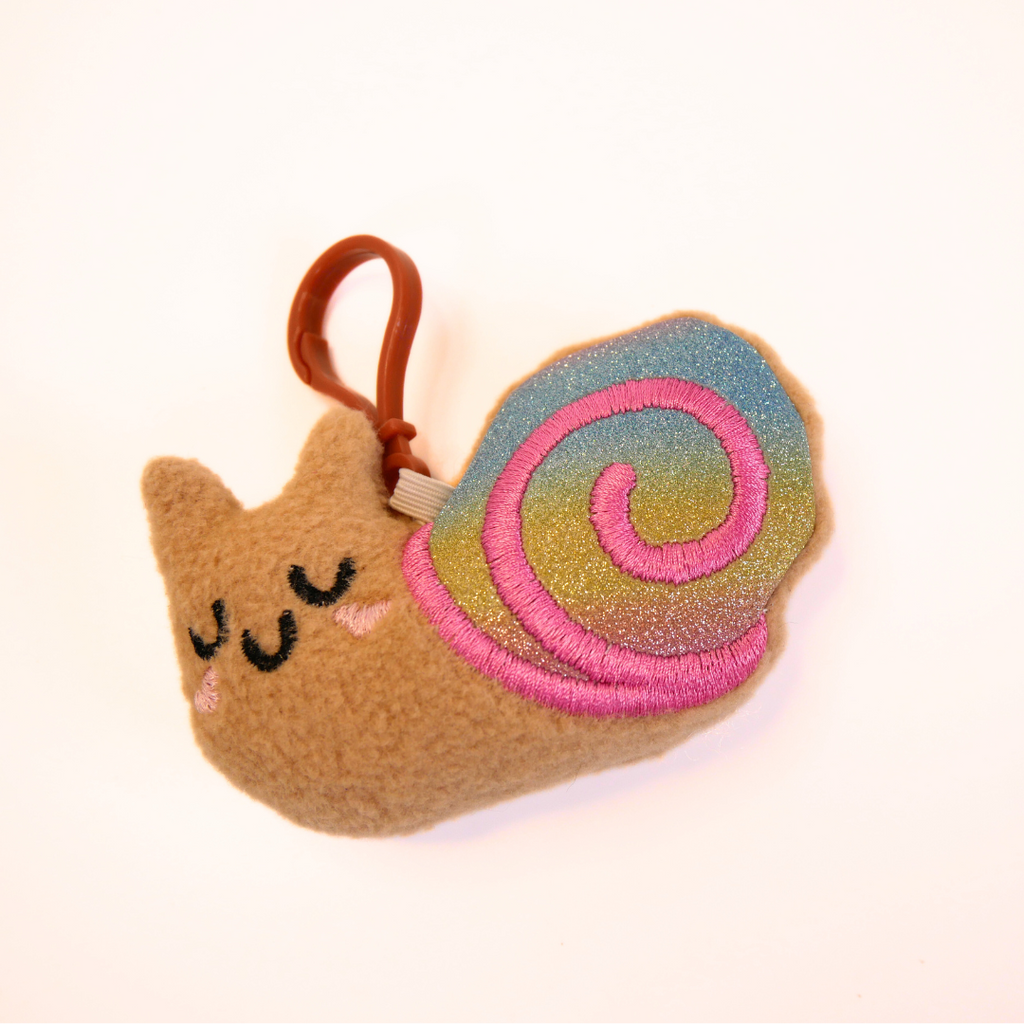 Snail Plush Bag Buddy Keychain