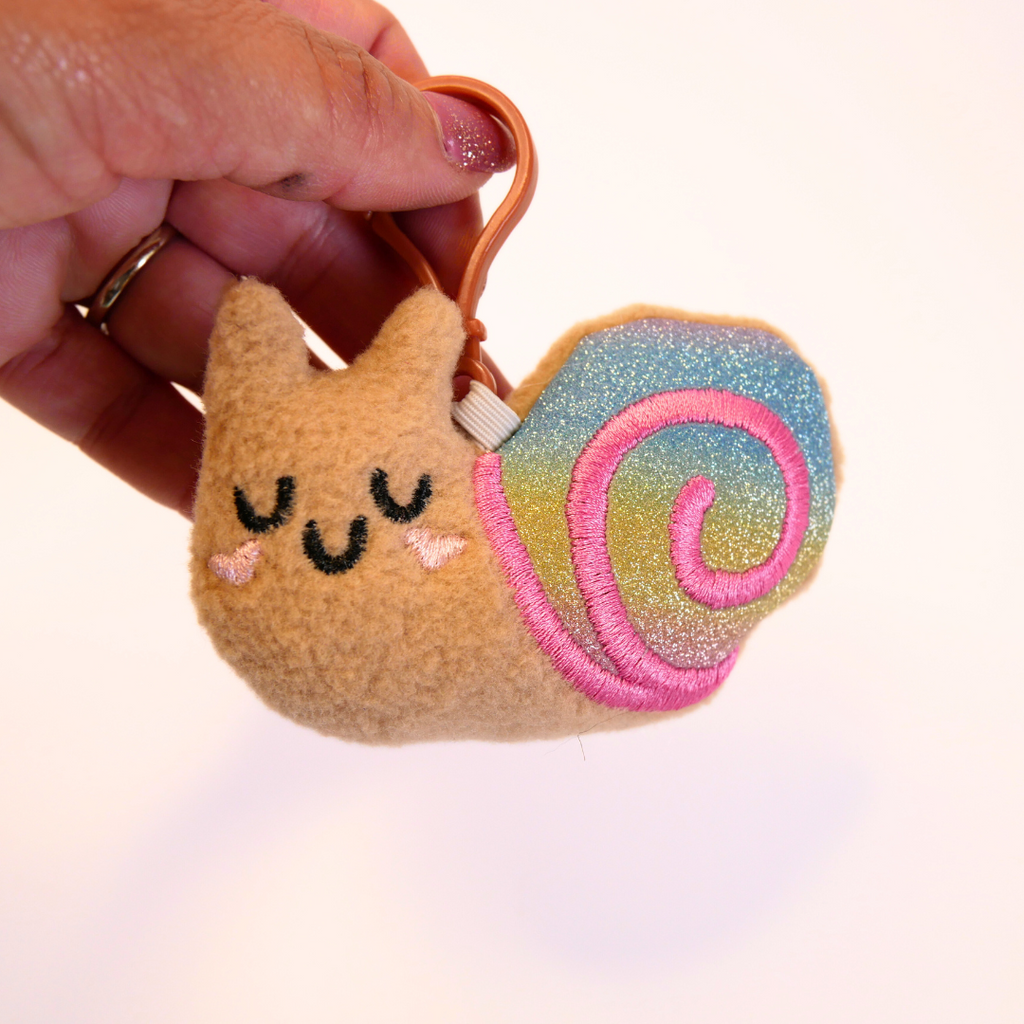 Snail Plush Bag Buddy Keychain