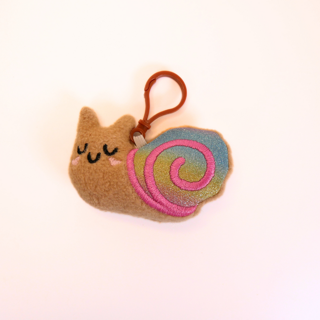 Snail Plush Bag Buddy Keychain