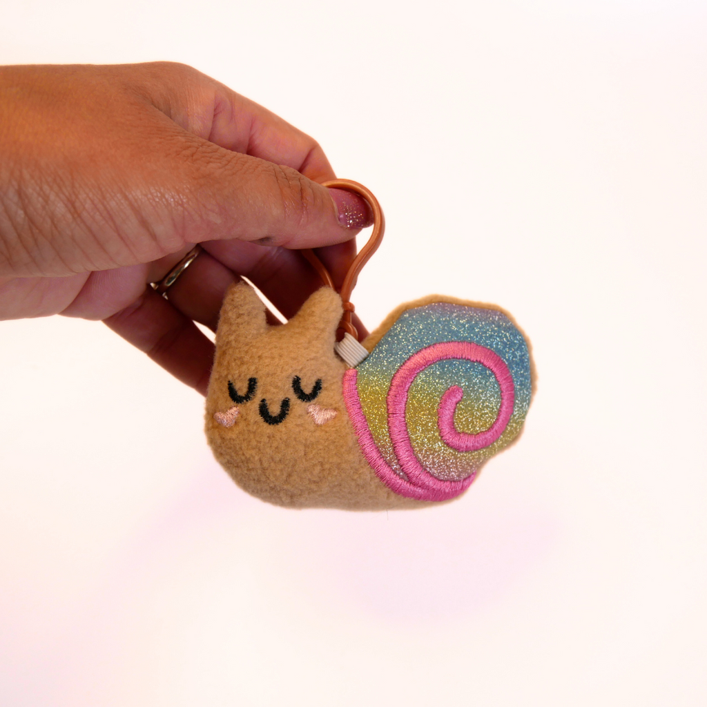 Snail Plush Bag Buddy Keychain