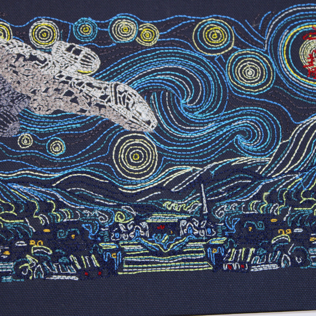 Starry Serenity Stitches of Art