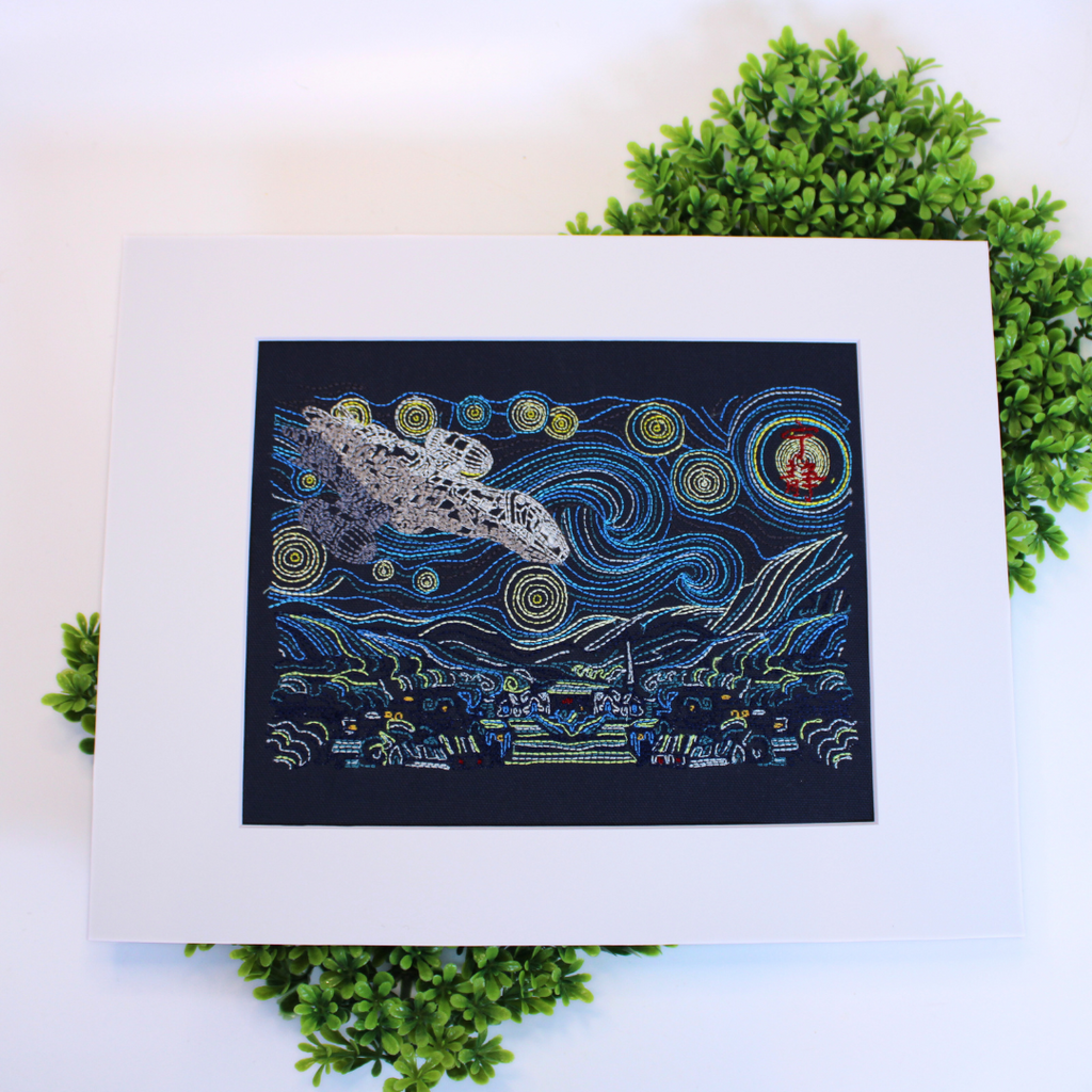 Starry Serenity stitches of art
