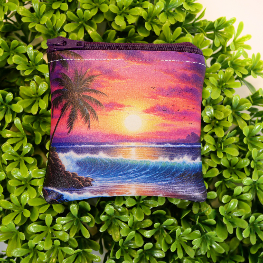 Sunset in Paradise Zipper Bags