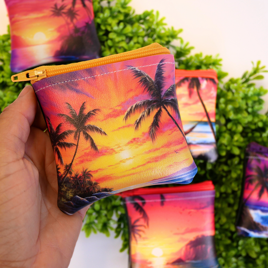 Sunset in Paradise Zipper Bags