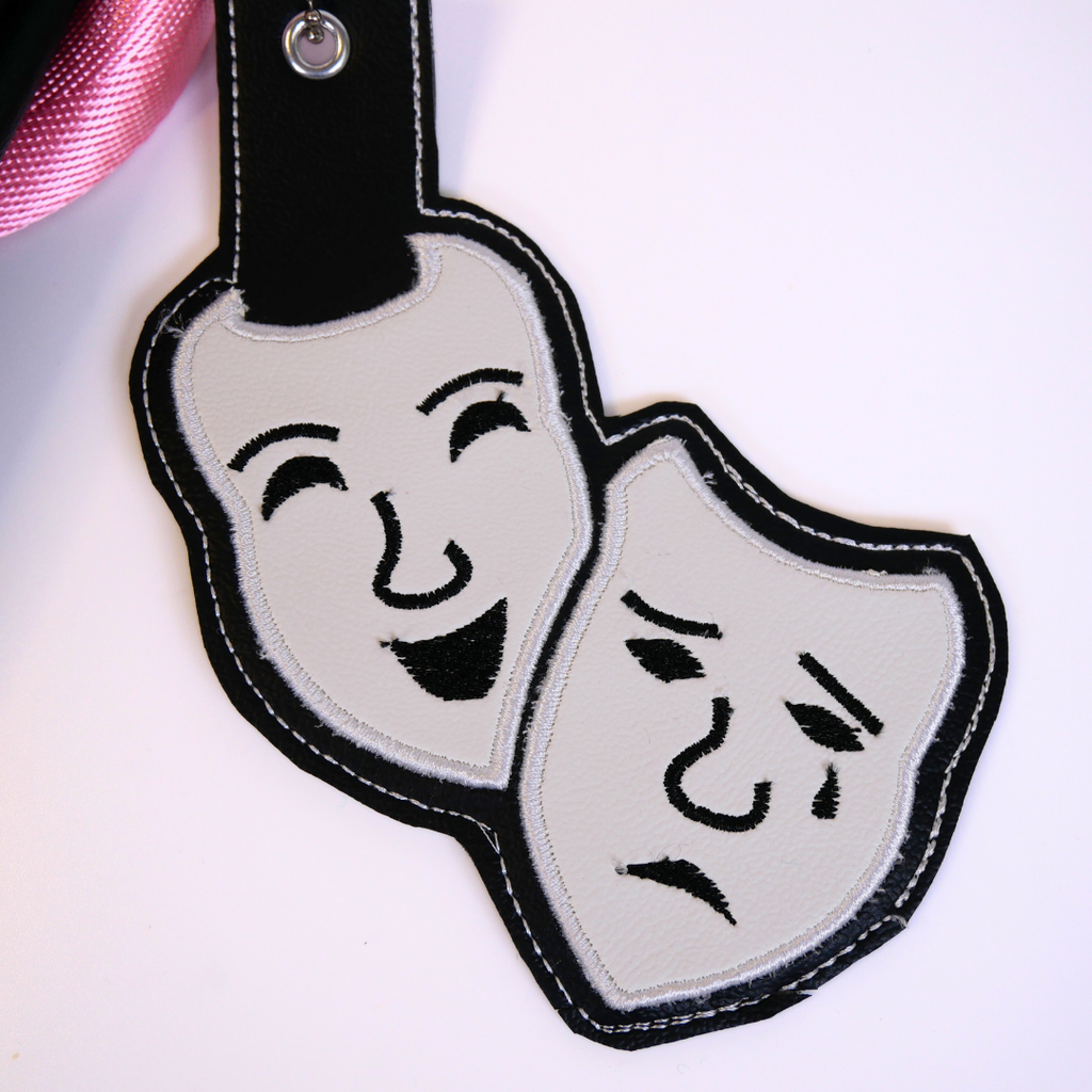 Theater Masks Bag Tag