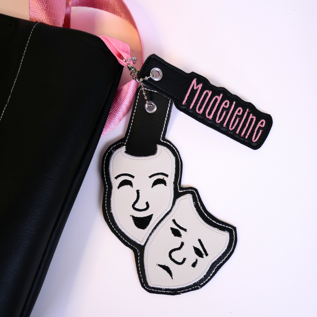 Theater Masks Bag Tag