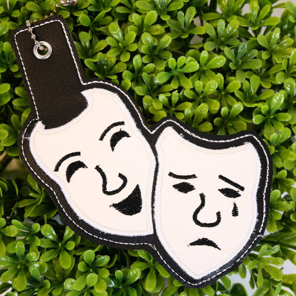 Theater Masks Bag Tag