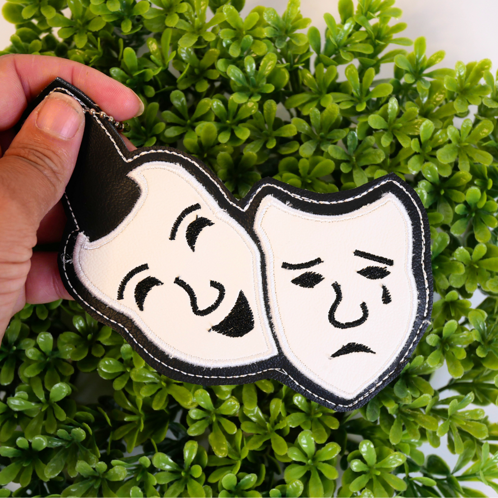 Theater Masks Bag Tag