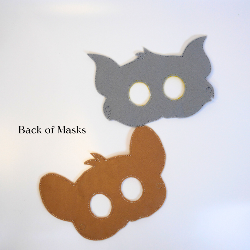 Cat & Mouse Felt Masks