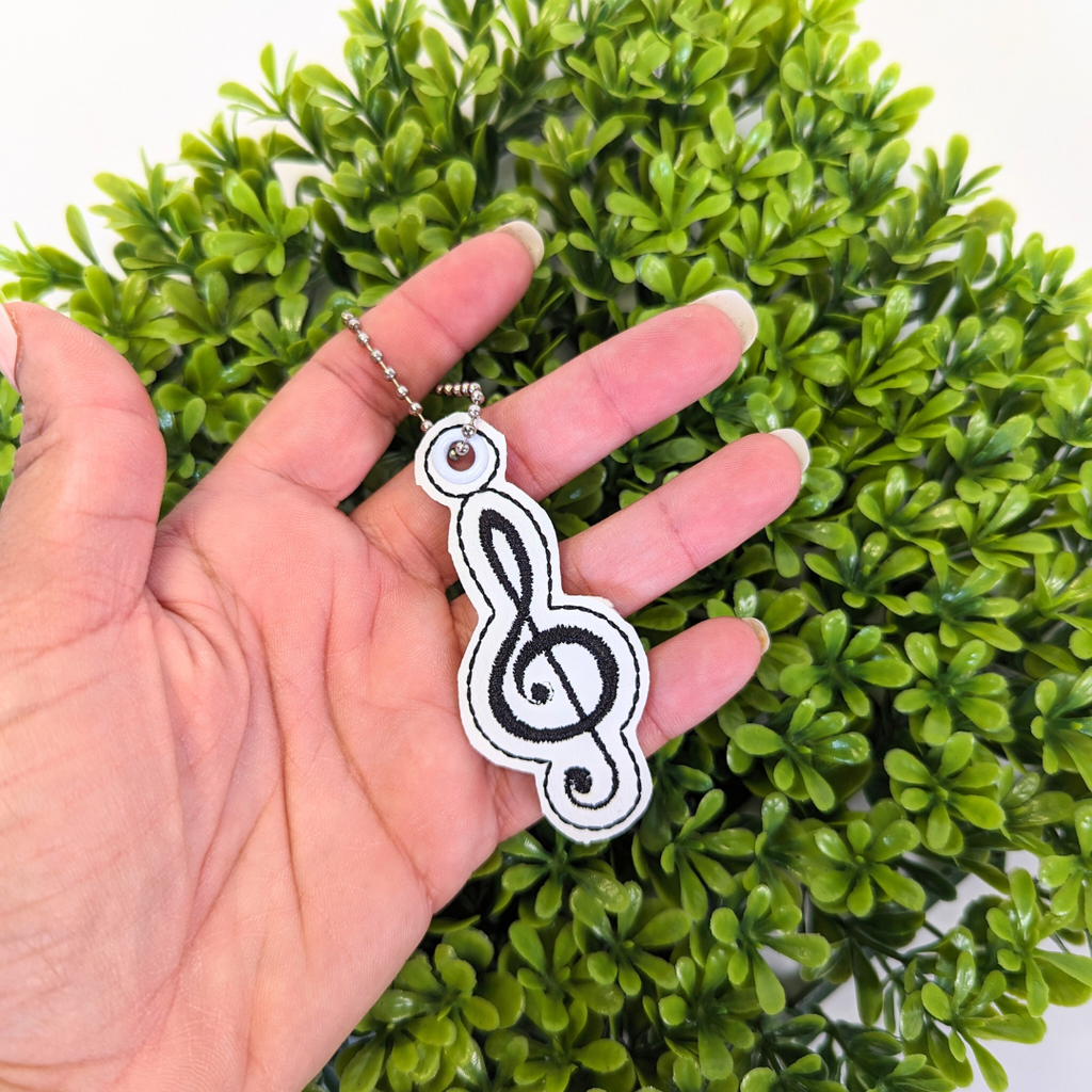 Treble Clef Bag Charm