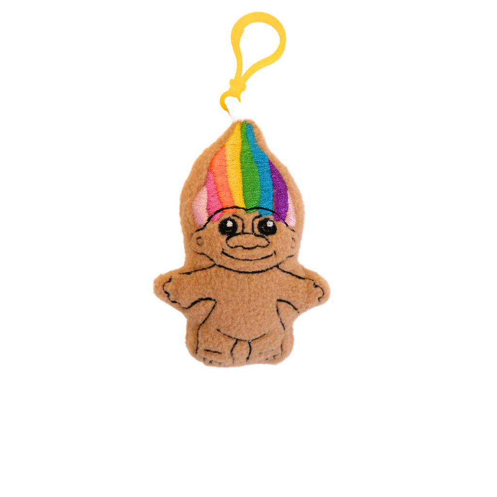 Rainbow Troll Plush Bag Buddy Keychain