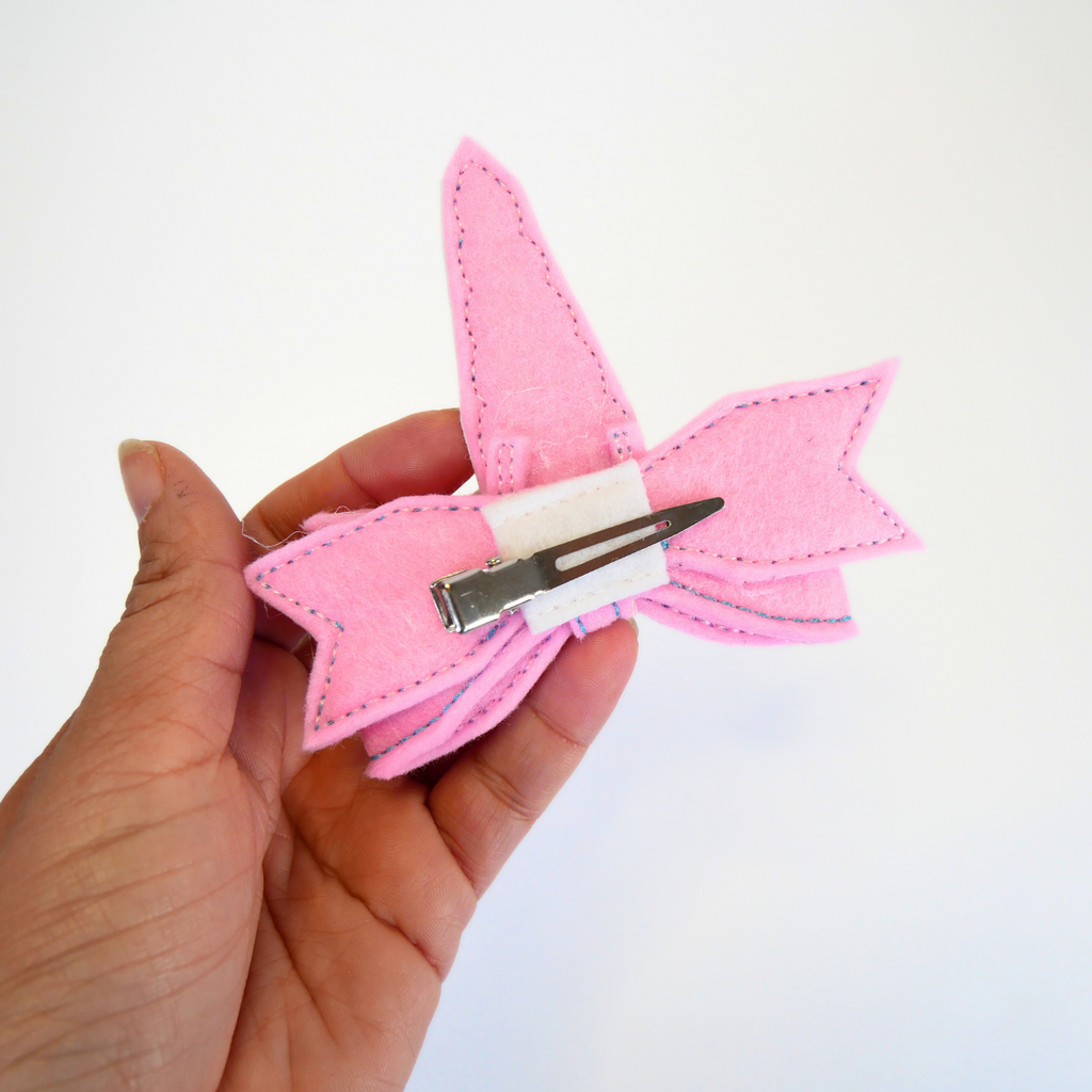 Unicorn Felt Bow